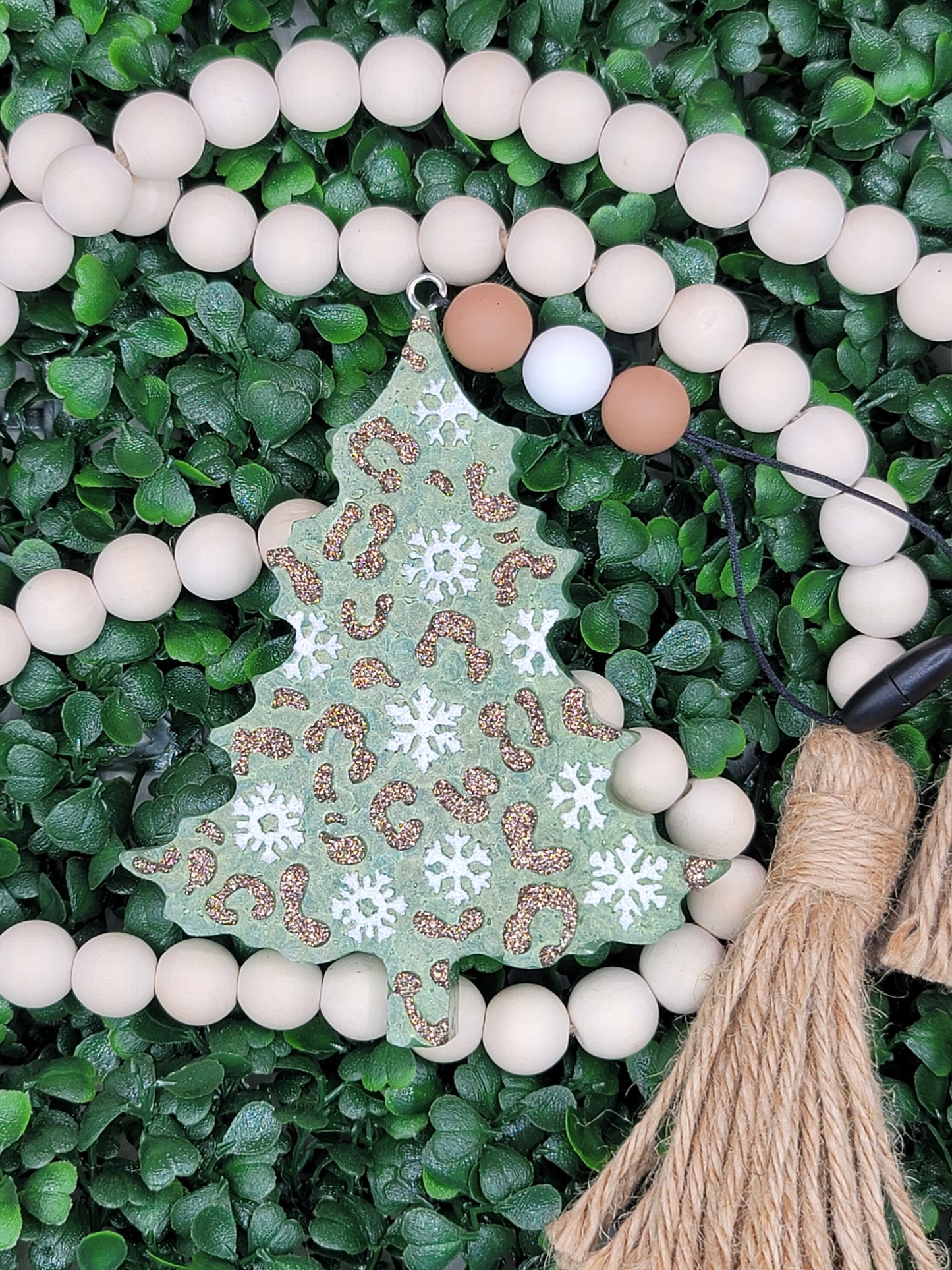 Leopard Snowflake Tree Freshie