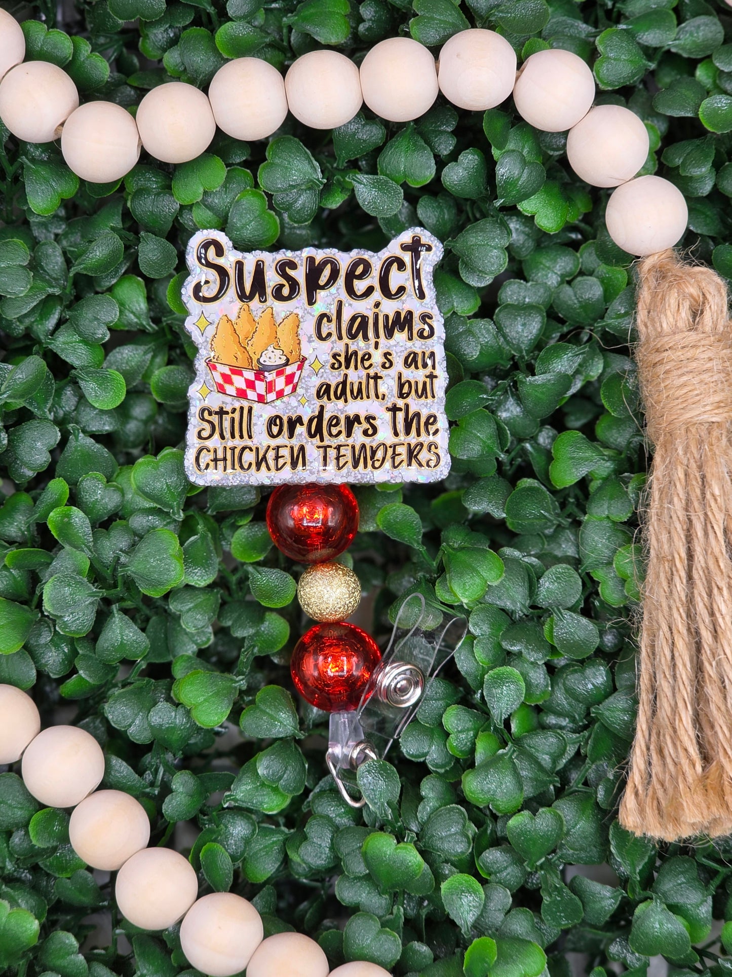 Chicken Tender Suspect Badge Reel
