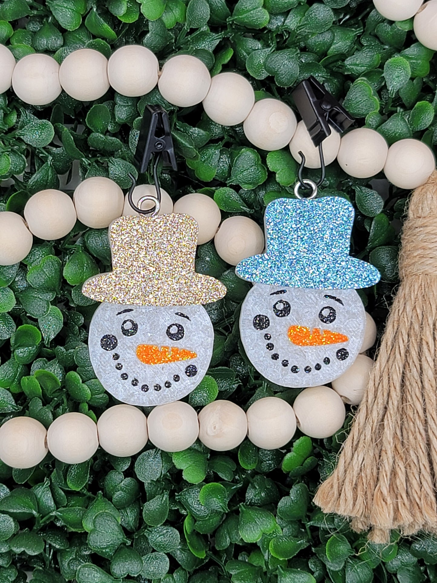 Sweater Weather Snowmen Freshie Vent Clips