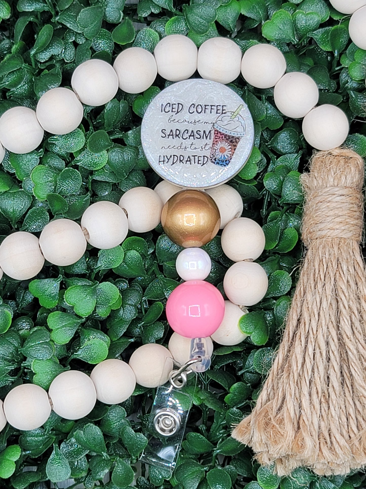 Iced Coffee Badge Reel