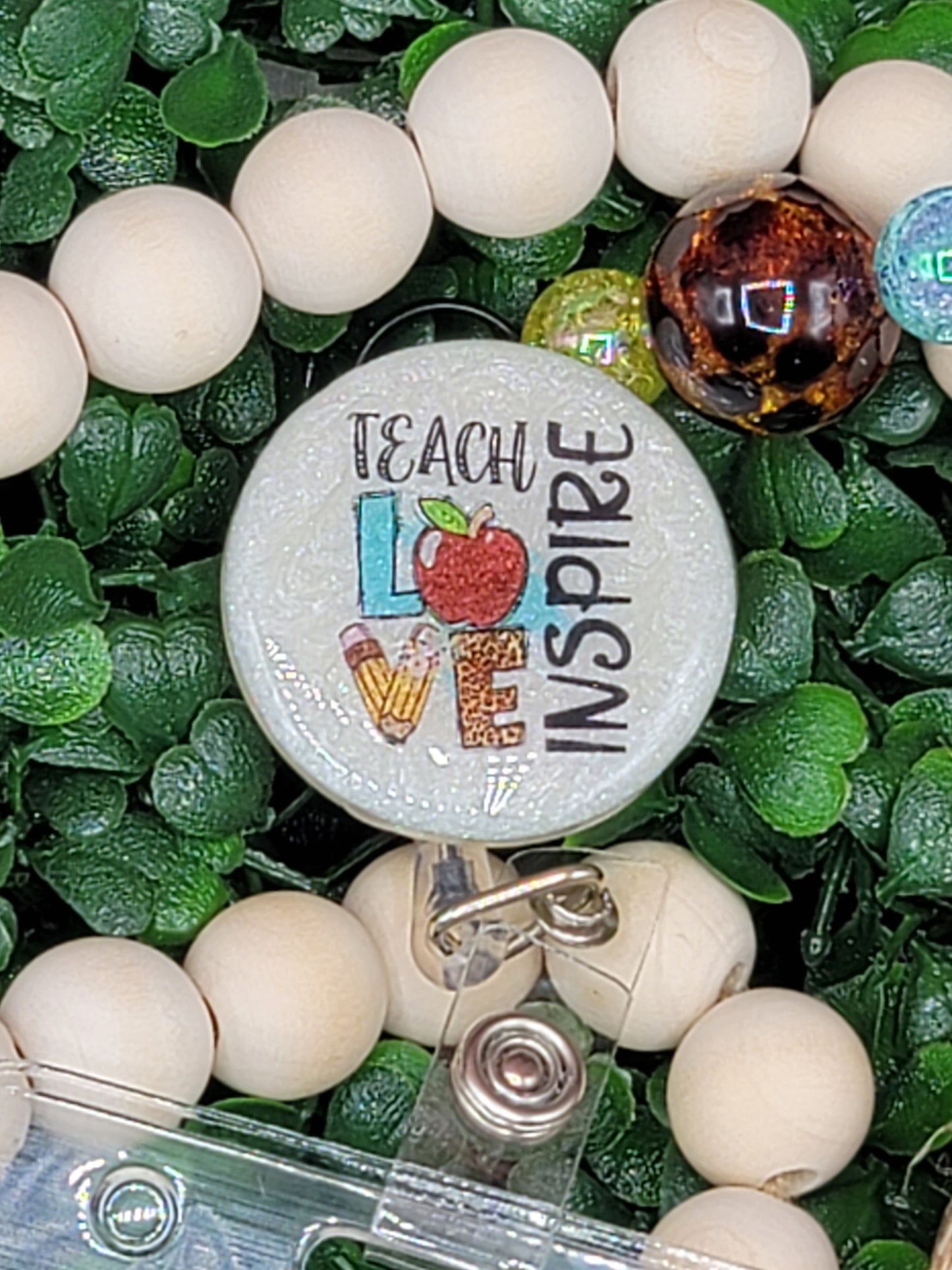 Teach Love Inspire Landyard Badge Holder