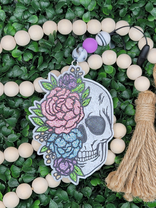 Love Spell Flower Skull Freshie