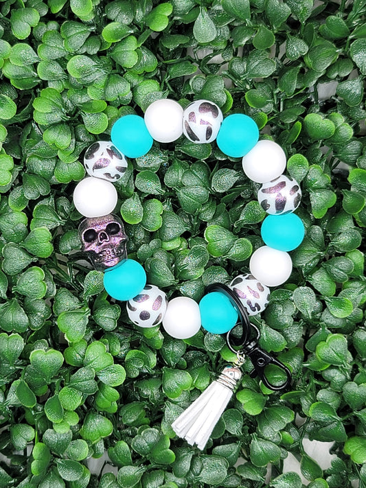 Skull Wristlet Keychain