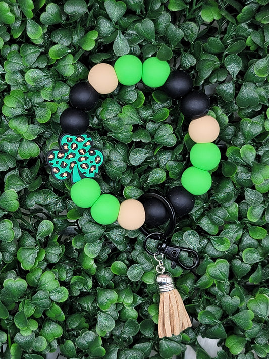 Shamrock Wristlet Keychain