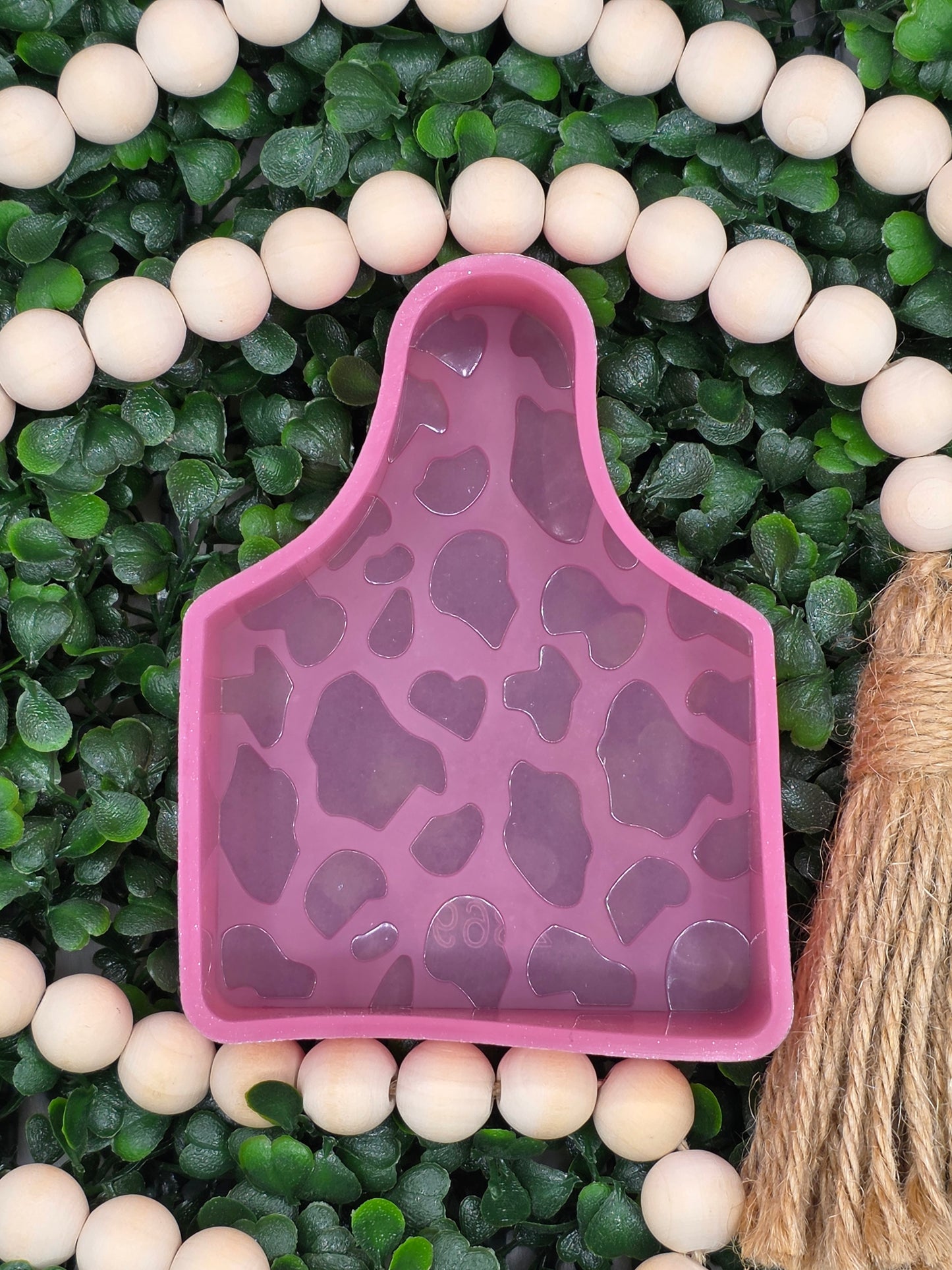 Leopard Cow Ear Tag Freshie