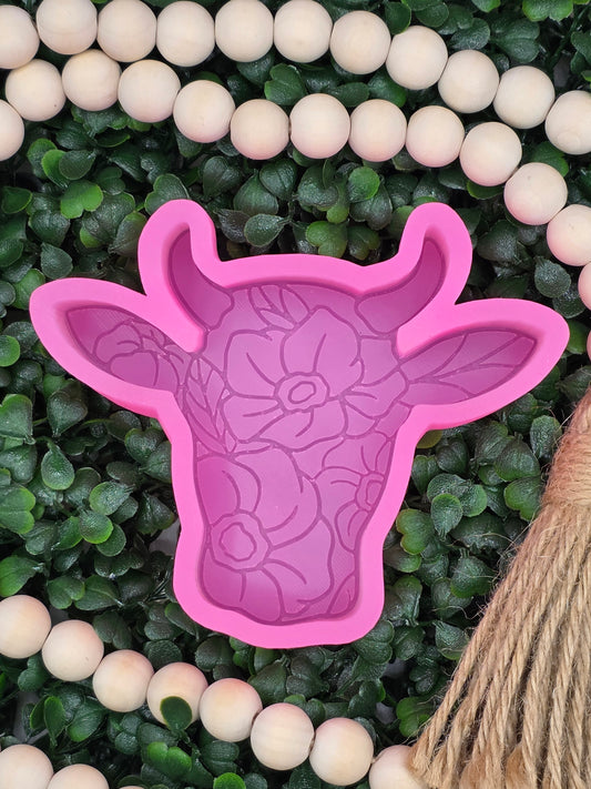 Floral Highland Cow Freshie