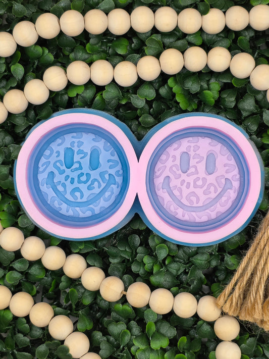 Leopard Smiley Vent Clip Freshie (2 per pack)